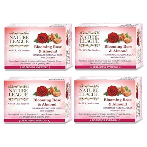Blooming Rose & Almond Natural Soap-400Grams